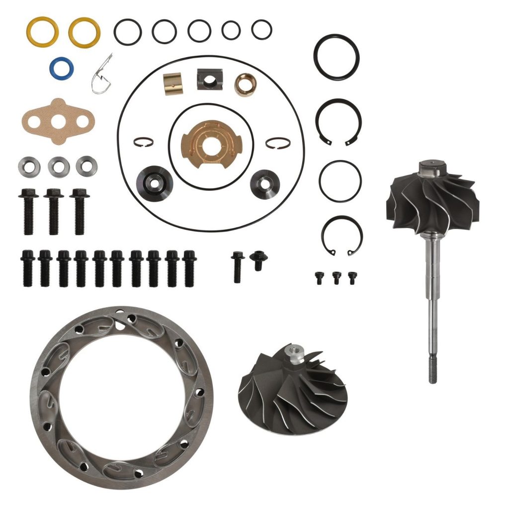 SPOOLOGIC GT3782VA Turbo Rebuild Kit Cast Wheel Shaft 15mm Vanes for 03-Early 04 6.0L Powerstroke