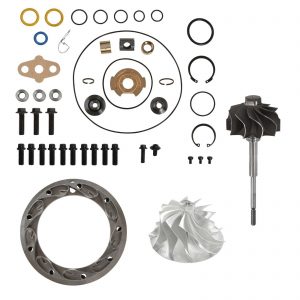 PowerMax GT3788VA Turbo Rebuild Kit 11 Billet Shaft Vanes For 03-07 6.0L Ford Powerstroke Diesel