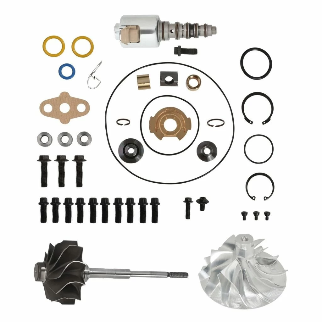 SPOOLOGIC PowerMax GT3788VA Turbo Rebuild Kit 6+6 Billet Wheel Shaft VGT for 2003-2007 Ford 6.0L Powerstroke