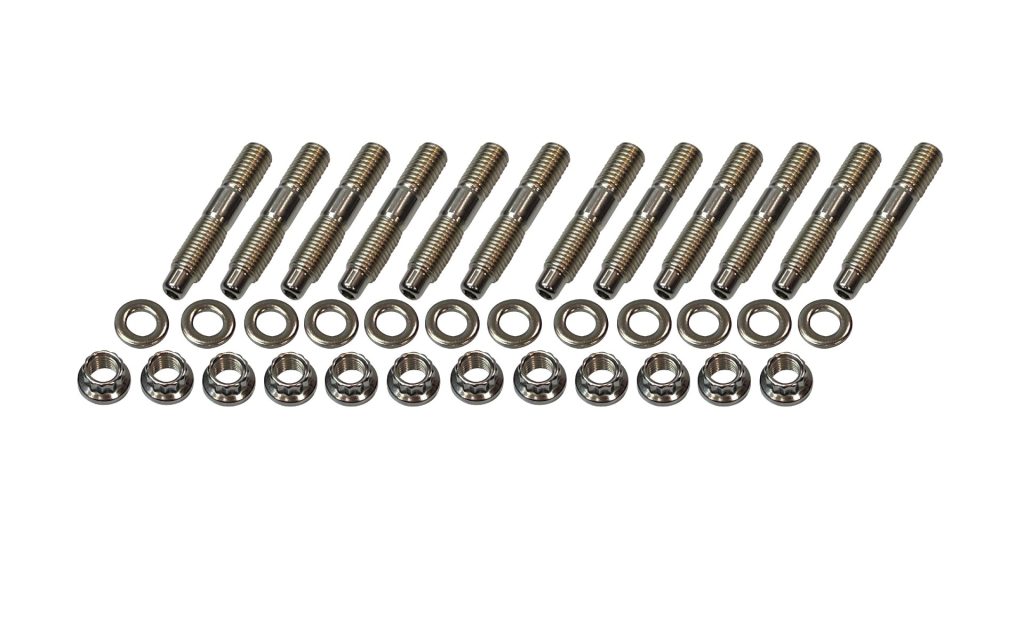 TrackTech Stainless Steel Exhaust Manifold Studs / Nuts for 1989-2020 Dodge Cummins 5.9L 6.7L 12V 24V