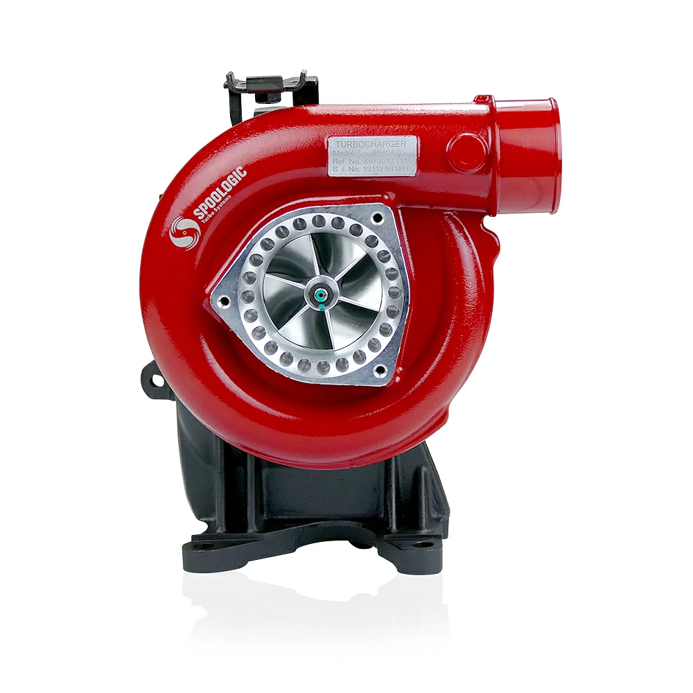 SPOOLOGIC Stage 2 Performance Turbocharger for 2001-2004 Chevrolet 6.6L LB7 Duramax – Red