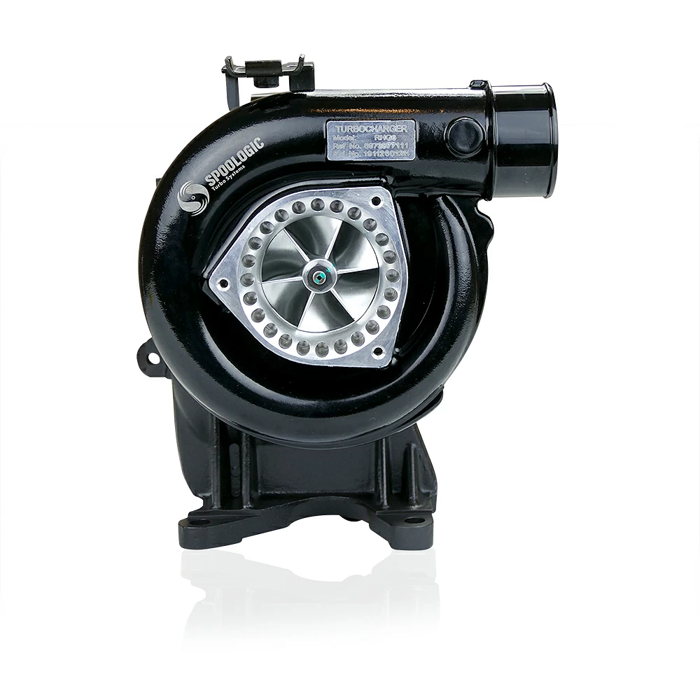 SPOOLOGIC Stage 2 Performance Turbocharger for 2001-2004 Chevrolet 6.6L LB7 Duramax – Black