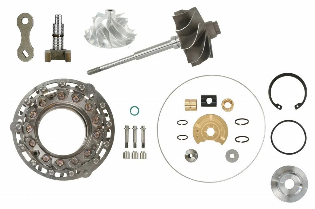 SPOOLOGIC V2S High Pressure Master Turbo Rebuild Kit Billet Arm for 2008-2010 Ford 6.4L Powerstroke