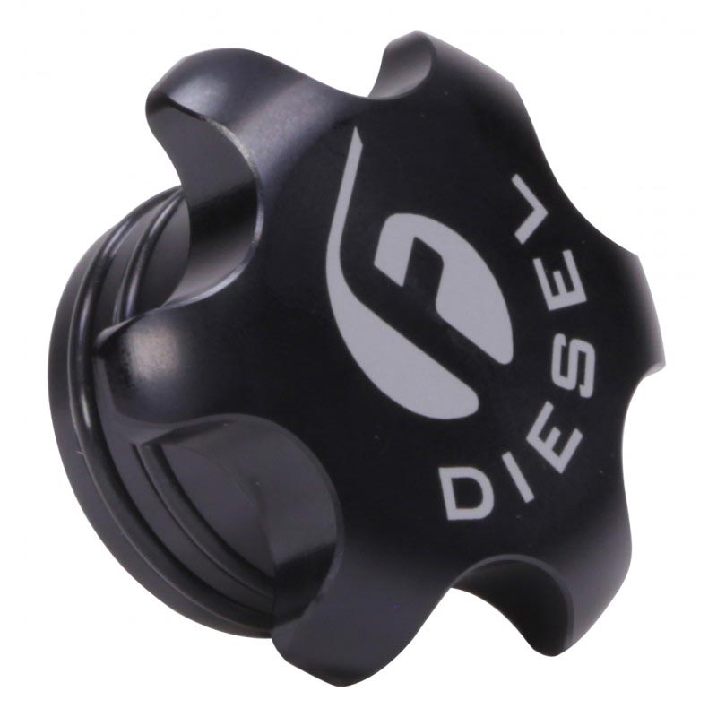 Fleece Performance Anodized Black Billet Fuel Cap for 13-18 6.7L Dodge Cummins 24V