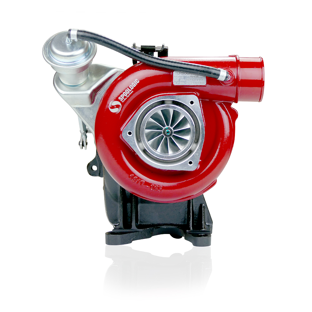 SPOOLOGIC RHG6 Turbocharger Billet Red for 01-04 LB7 Duramax