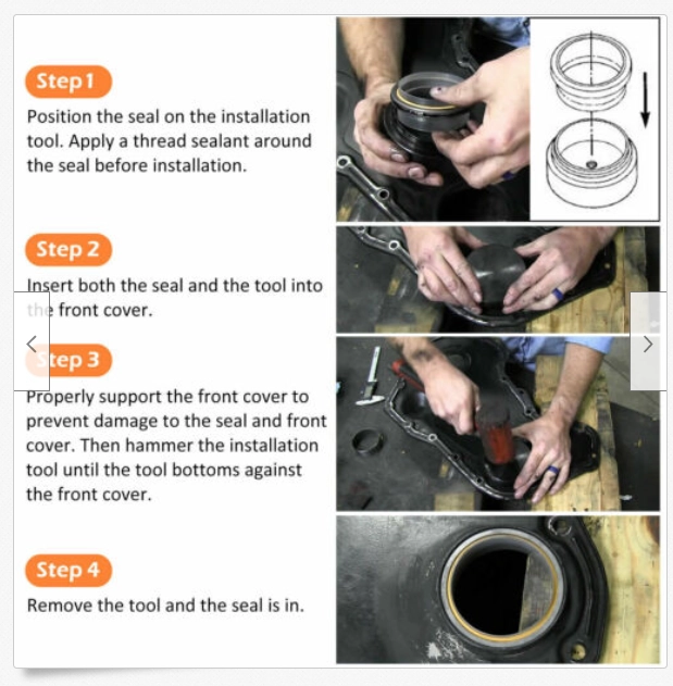 Front Crankshaft Seal Installation Tool 89-18 5.9L 6.7L Dodge Cummins