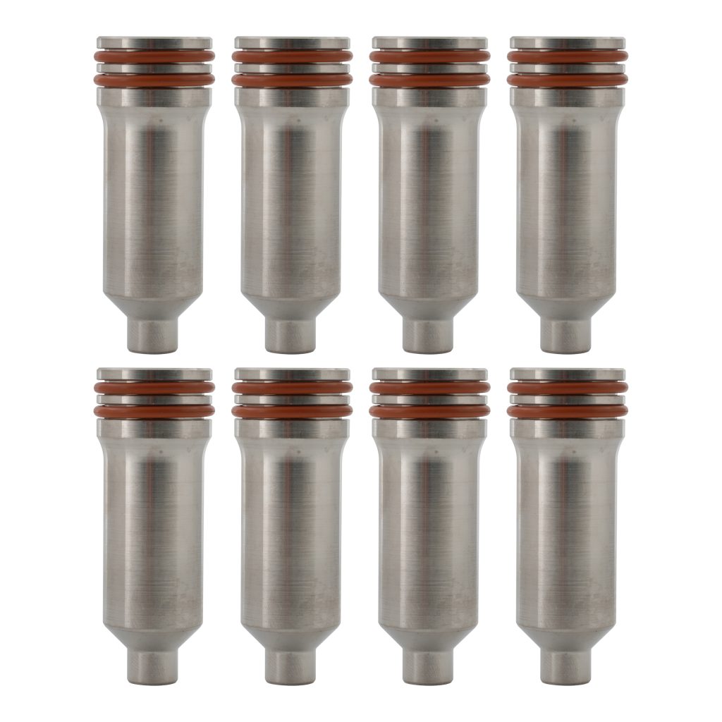 Tracktech Fuel Injector Cup Set of 8 for 2001-2004 6.6L Chevrolet Duramax LB7