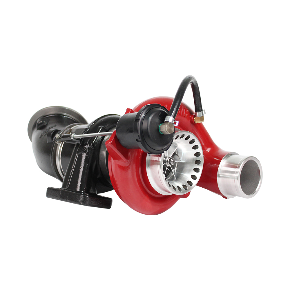 SPOOLOGIC HE351CW Stage 2 Turbocharger for 2003-2007 Dodge Ram Cummins 5.9L – Red