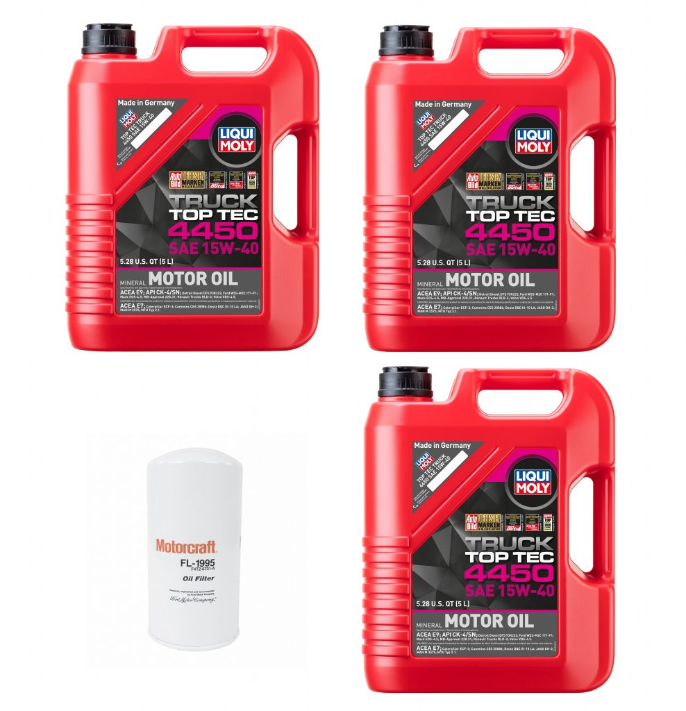15W-40 Liqui Moly Oil Change Kit For 1994-2003 7.3L Ford Powerstroke