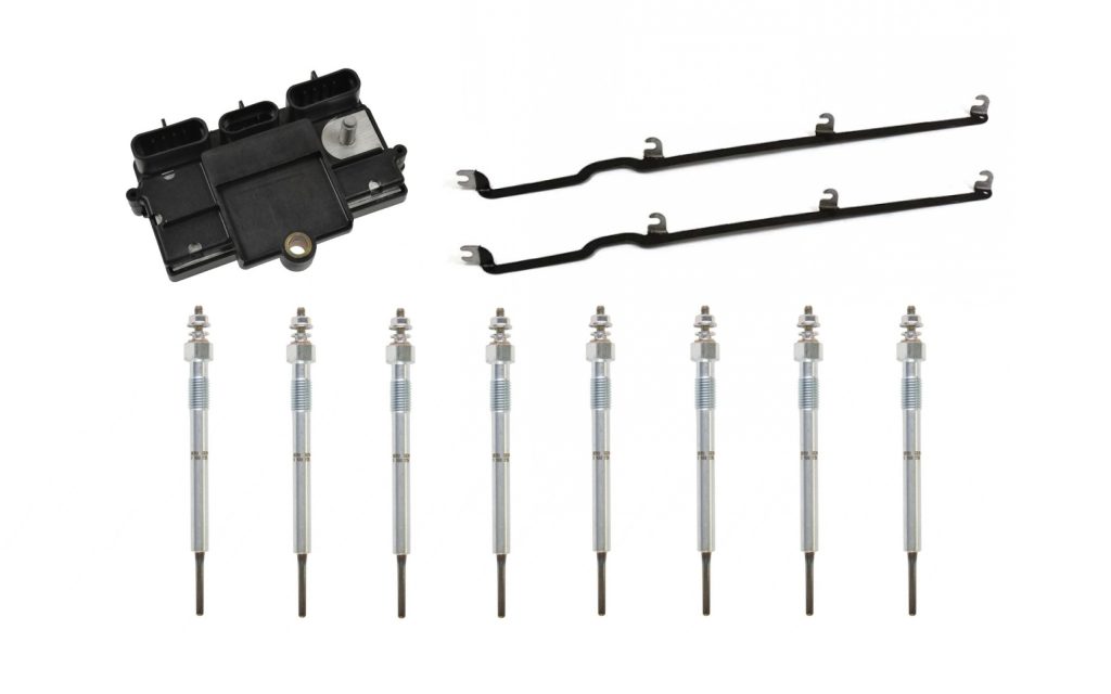 Glow Plug / Module Kit for 01-04 6.6L Chevrolet Duramax LB7 (California Emissions)