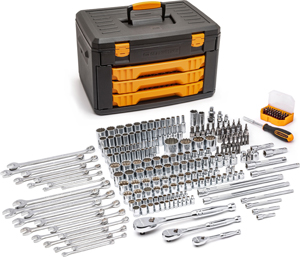 243 Pc. 12 Point Mechanics Tool Set in 3 Drawer Storage Box
