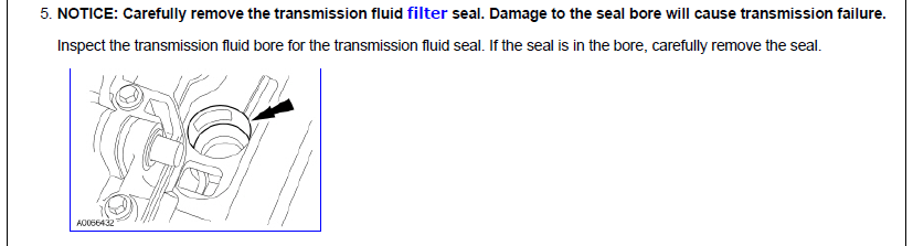 remove the transmission fluid filter