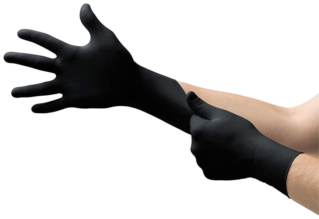 Disposable Nitrile Gloves Black – MICROFLEX MK296