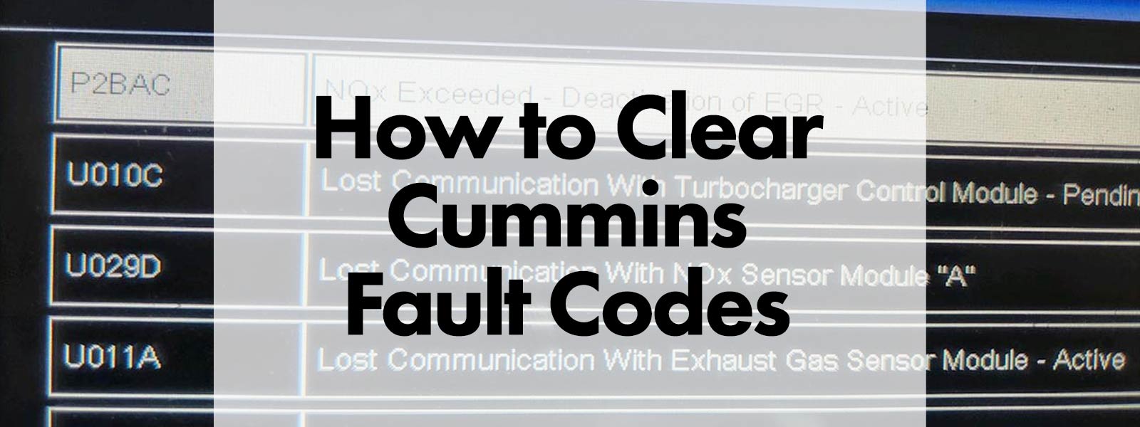 How to Clear Cummins Fault Codes