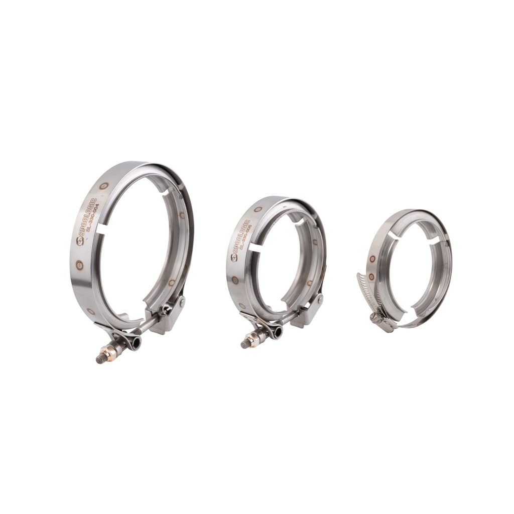 SPOOLOGIC Turbo V-Band Clamp Kit for 1999.5-2003 7.3L Ford Powerstroke