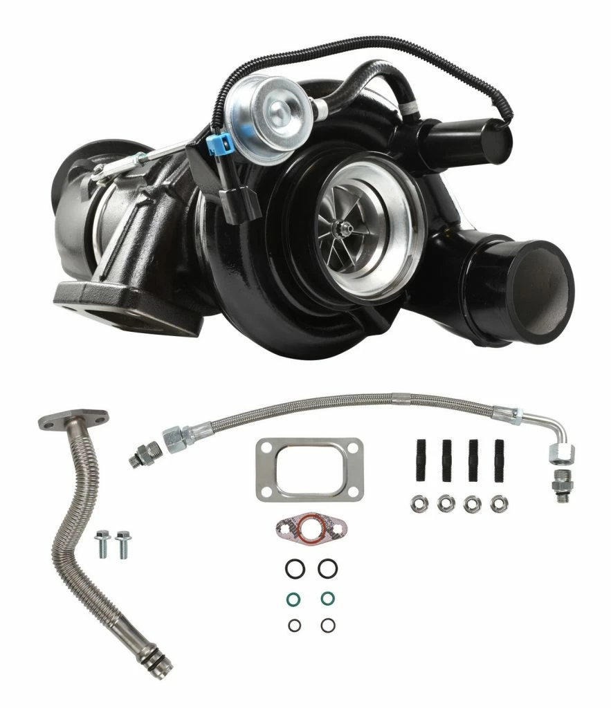 SPOOLOGIC Stage 1 Performance Turbocharger for 2004.5-2007 5.9L Dodge Cummins 5.9L 24v – Black