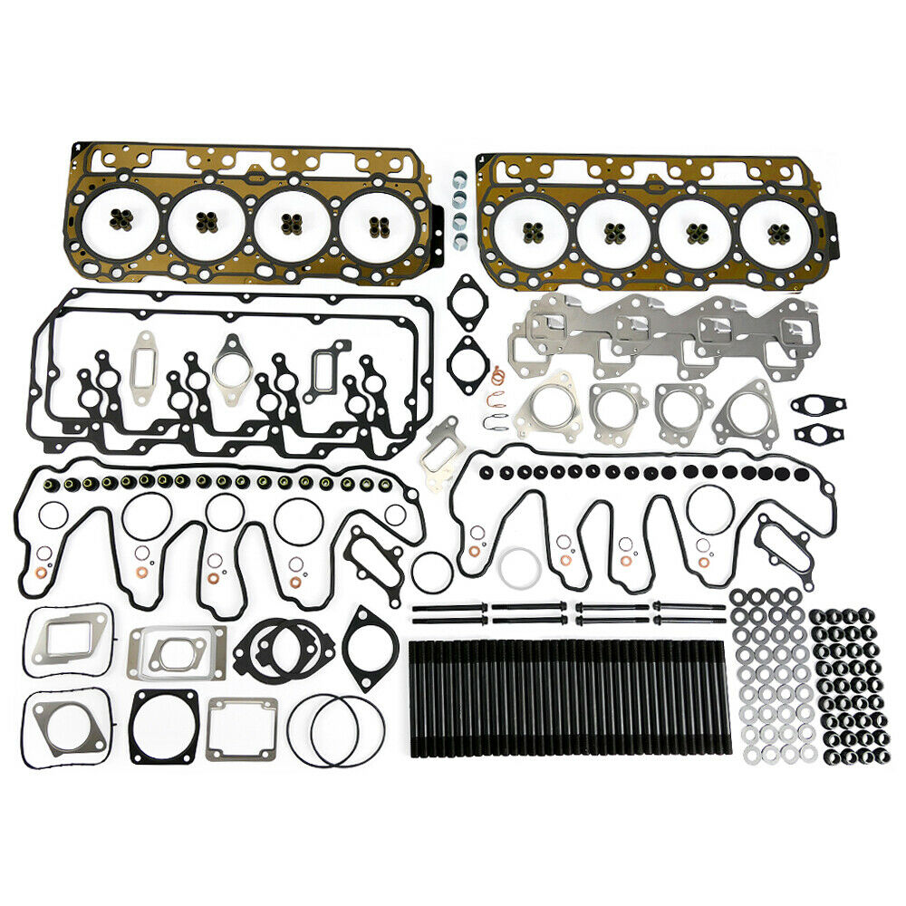 TrackTech Complete Top End Cylinder Head Gasket / Studs Service Kit for 2004.5-2007 Chevrolet Duramax 6.6L LLY LBZ