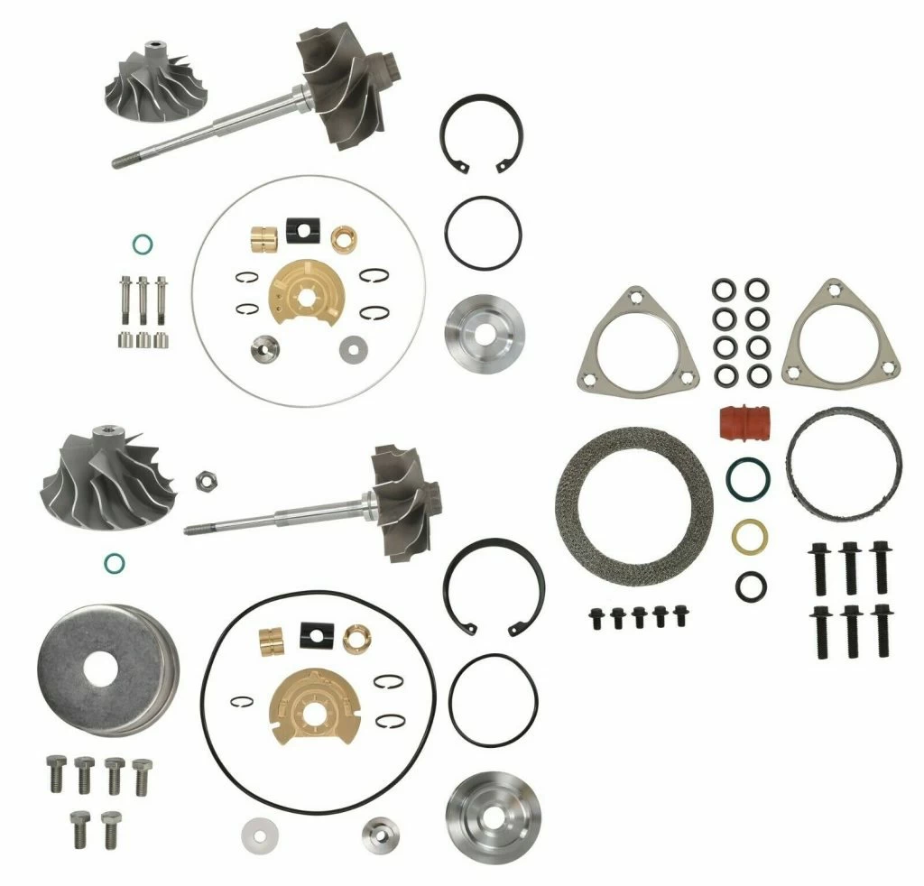 SPOOLOGIC V2S Combo Turbo Rebuild Kit Cast Shaft for 2008-2010 Ford 6.4L Powerstroke