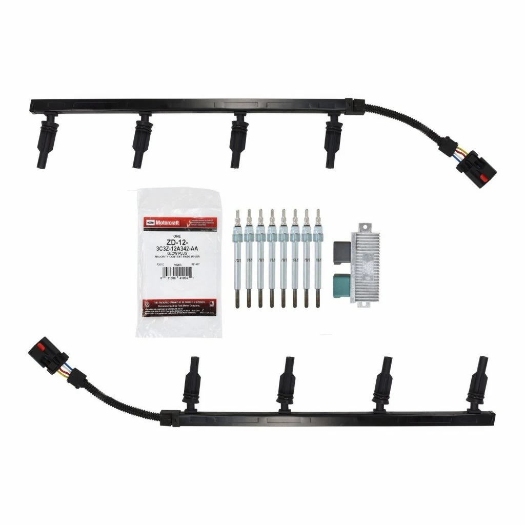 Motorcraft ZD-12 Glow Plugs Harness GPCM for Early 2003 Ford 6.0L Powerstroke