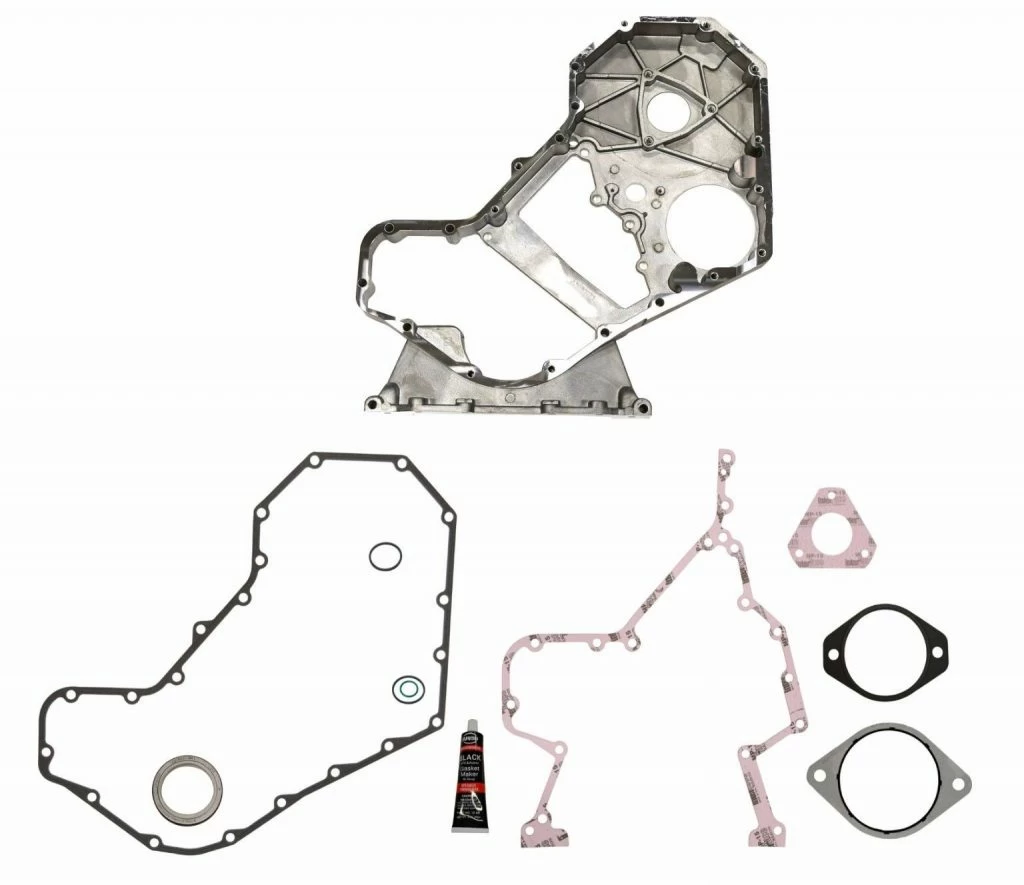Front Timing Gear Cover + Gasket Kit for 1989-1993 Dodge Ram 5.9L Cummins 12V