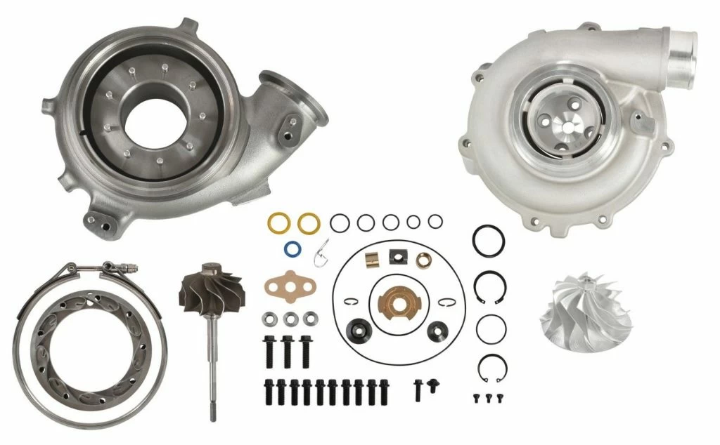 SPOOLOGIC GT3782VA Master Turbo Rebuild Kit 11 Billet Wheel + Housings for 2003-2007 Ford 6.0L Powerstroke