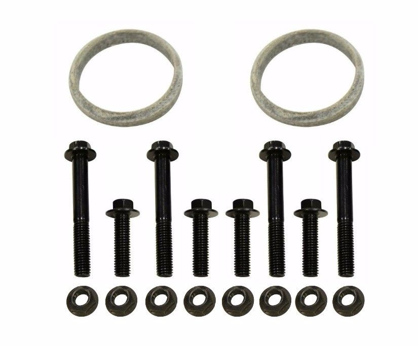 TrackTech Exhaust Up-Pipe Gasket Bolt Nut Kit for 1994-2003 Ford Powerstroke 7.3L