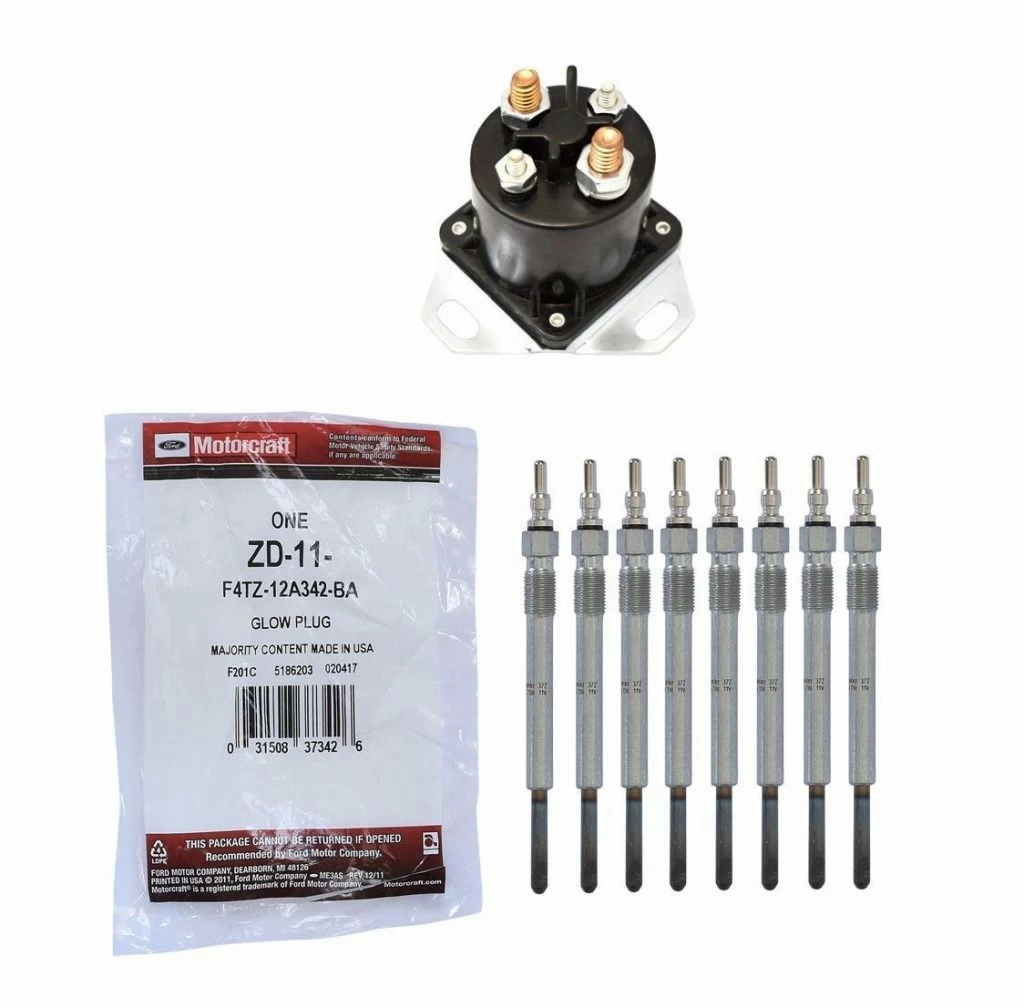 Motorcraft ZD-11 Glow Plugs Glow Plug Relay for 1994-2003 Ford 7.3L Powerstroke